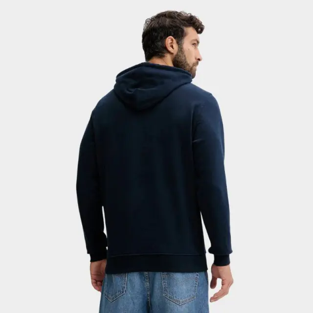 Tommy Hilfiger - Ανδρικό Φούτερ Logo Drawstring Terry Hoodie Regular Fit DM0DM22113-C1G Μπλε Σκούρο - 2XL 2