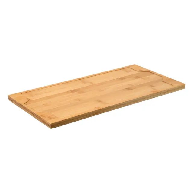 Ξύλινη Βάση για Μαντεμένια Πλάκα Ψησίματος Bamboo 24x47cm - estia