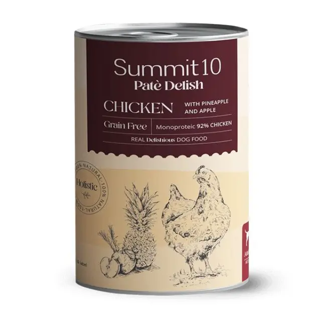 Summit10 Patè Delish Κοτόπουλο 92% με Ανανά και Μήλο 400gr