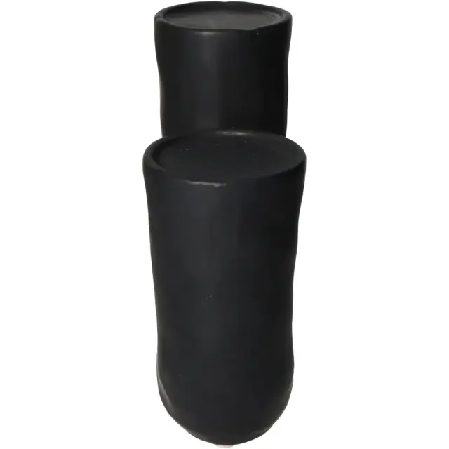 Κηροπήγιο Μαύρο Κεραμικό 23.5x8.5x23.5cm 3