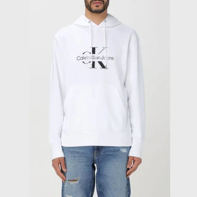 Calvin Klein - Ανδρικό Φούτερ Regular Fit J30J325429-YAF Λευκό - 2XL 2