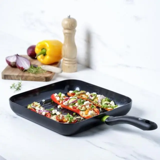 Green Pan Γκριλιερα CC006086-001 Αλουμινιου Με Κεραμικη Επιστρωση Antik. 28x28cm
