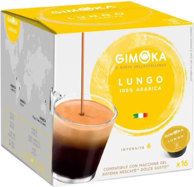 Gimoka Lungo Κάψουλες Dolce Gusto 16τμχ