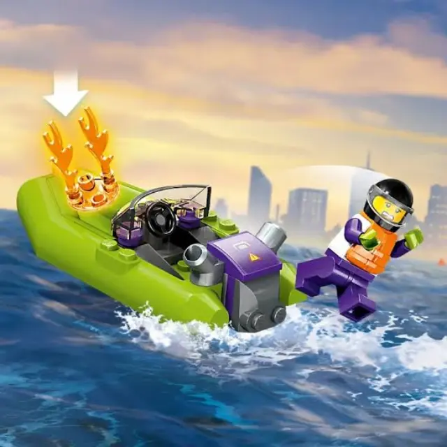 Lego® City Διασωστικό Πυροσβεστικό Σκάφος (60373) 2