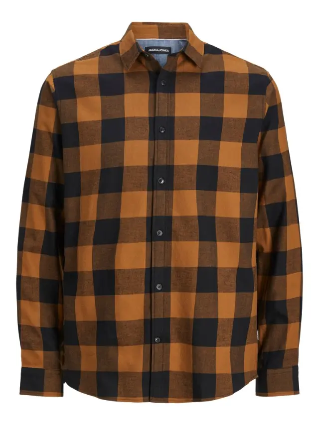 JJEGINGHAM TWILL SHIRT L/S NOOS Rubber