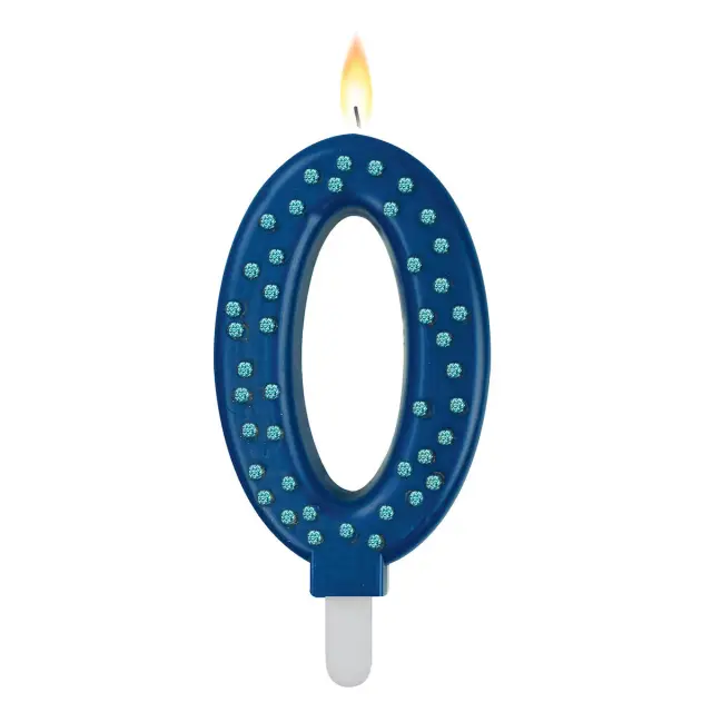 LEGAMI MAXI CANDLE - NUMBER 0 - BLUE