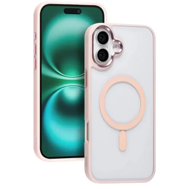TUNIQ iPhone 16 Plus Back cover case - Magsafe - Silicone - Pink