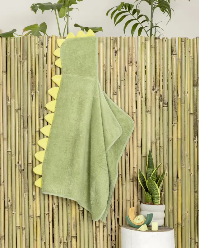 Παιδική Κάπα 70x120 400gsm Nima Super Dino Green 100% βαμβακερό