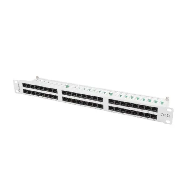 Lanberg Patch Panel 48port 1U 19" CAT.5E UTP Gray (PPU5-1048-S)