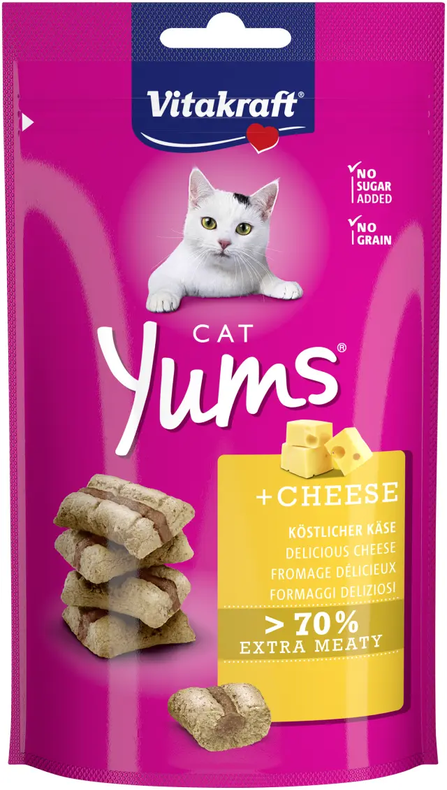 Vitakraft Cat Yums Cheese Λιχουδιά για Γάτες 40gr Μονόχρωμο