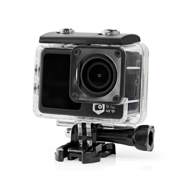 Action κάμερα Ultra HD 4K Wi-Fi, με διπλή οθόνη TFT 2\" και 1.3\" και αδιάβροχη προστασία έως 30m.
