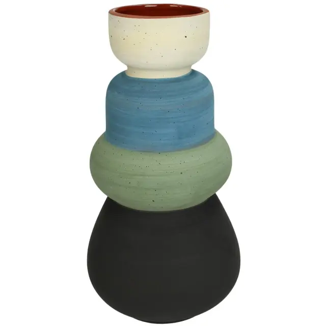 Βάζο Πολύχρωμο Τερακότα 14.3x14.3x27.5cm 2