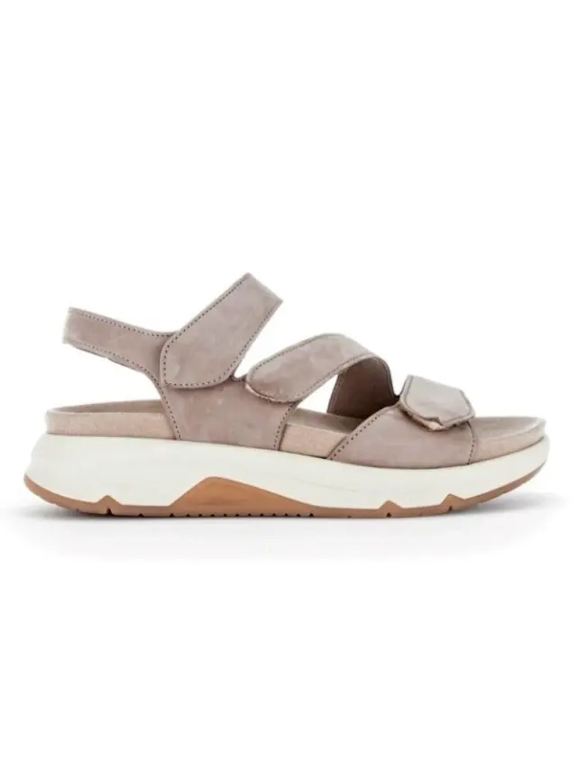 Gabor Πέδιλα Γυναικείο δέρμα Nubuck Μπεζ GAB/26887 43-LEINEN - 42 3