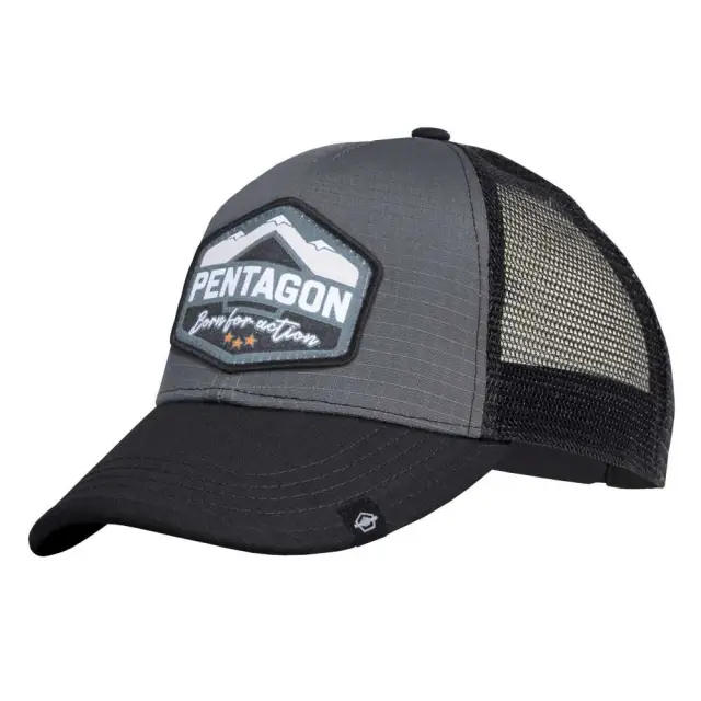 Pentagon Era Cap "Born For Action"-Καπέλο/Τζόκεϋ - 08WG-Wolf Grey-Γκρί Ανοιχτό
