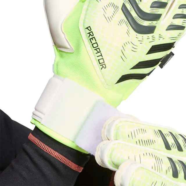 adidas Performance Adult Predator Match Fingersave Goalkeeper Gloves Λαχανί JN5353 (adidas Performance) 3