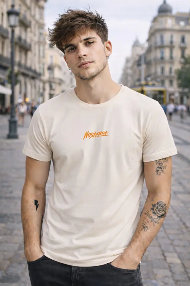 T-shirt Noshame® Off-white με τύπωμα - 112533 - XXL