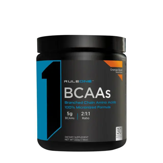 Rule1 BCAAs Orange Burst, 30 Servings