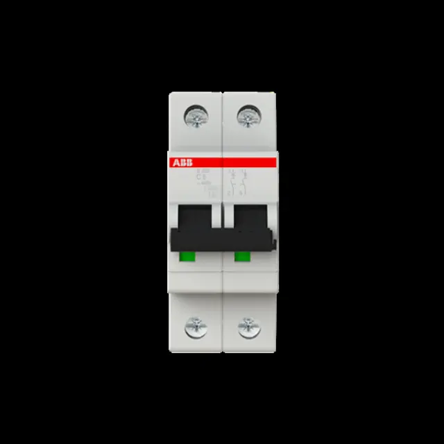 S202-C6 Miniature Circuit Breaker - 2P - C - 6 A