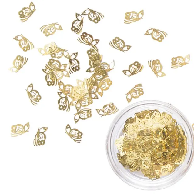 Μεταλλικά Διακοσμητικά - Micro Butterfly Golden ~5gr (~417τεμ)