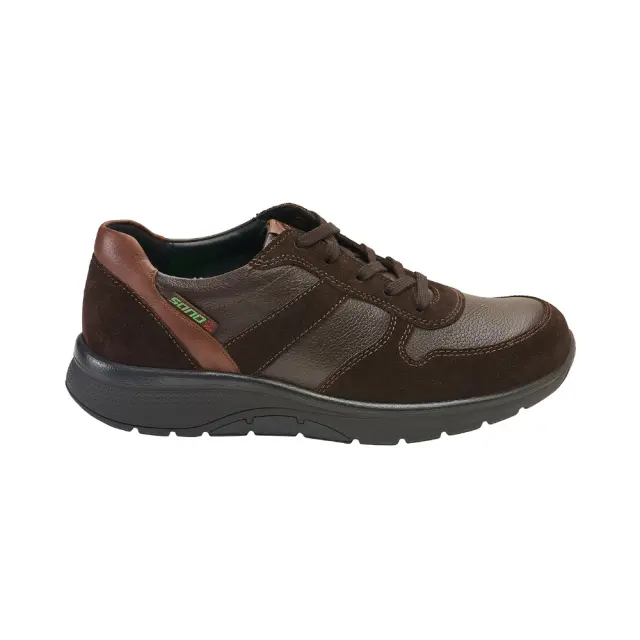 Mephisto/Sano Sneakers Ανδρικό δέρμα/δέρμα Nubuck Καφέ SAN/ALAN D/BROWN