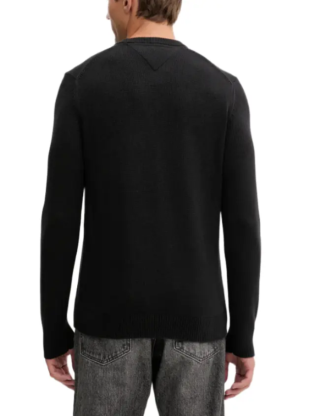 Tommy Hilfiger - Ανδρικό Πουλόβερ Essential Slim Fit DM0DM21787-BDS Μαύρο 2