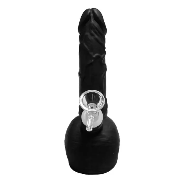 Black Penis Silicone Bong 20cm 3