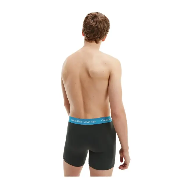 Calvin Klein Ανδρικό Boxer Μακρύ Cotton Stretch - Τριπλό Πακέτο, Χρώμα Black GGB - S 3