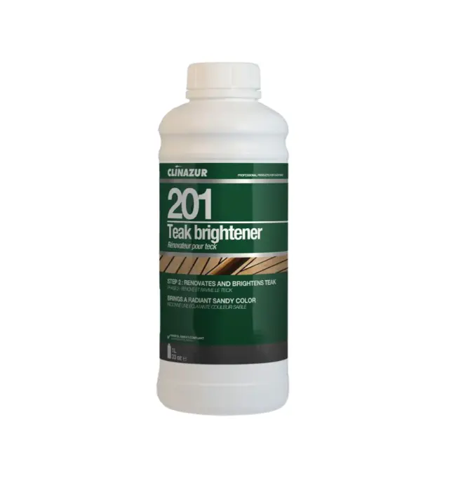 Clinazur 201 Teak Brightener Liquid Step2-Καθαριστικό Φινιρίσματος Teak Καταστρώματος 1lt