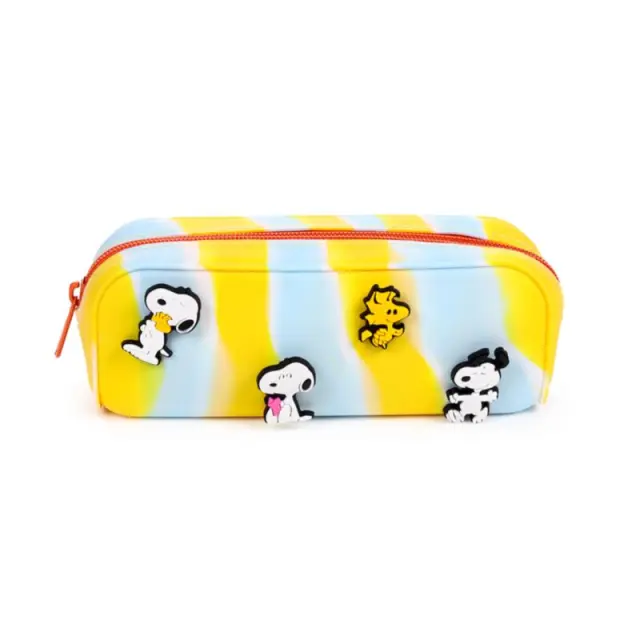 Puckator 3D Κασετίνα σιλικόνης / Peanuts Silicone Pencil Case with Charms: Snoopy & Woodstock 2