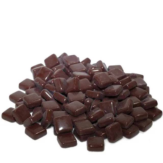 Γυάλινη Ψηφίδα Pure Glass PG43 - 10x10mm - Dark Brown - 100gr