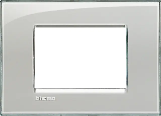 Cover Plate 3 Modules, Grey, 120×86×9.2mm, IK00