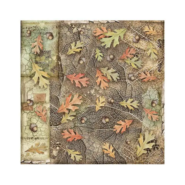 Τυπωμένο ύφασμα Stamperia, 30x30cm, 4 τεμ, Forest 3