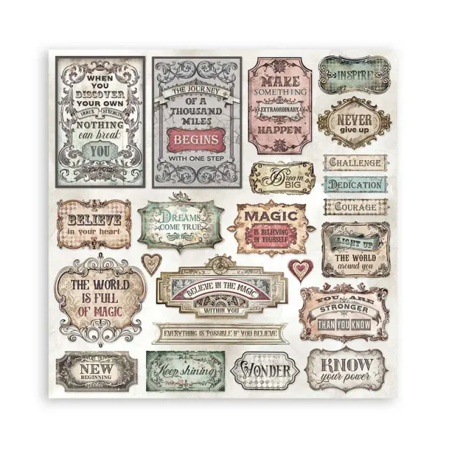 Χαρτιά scrapbooking 10τεμ, 30.5×30.5cm Stamperia, Master of Magic 2