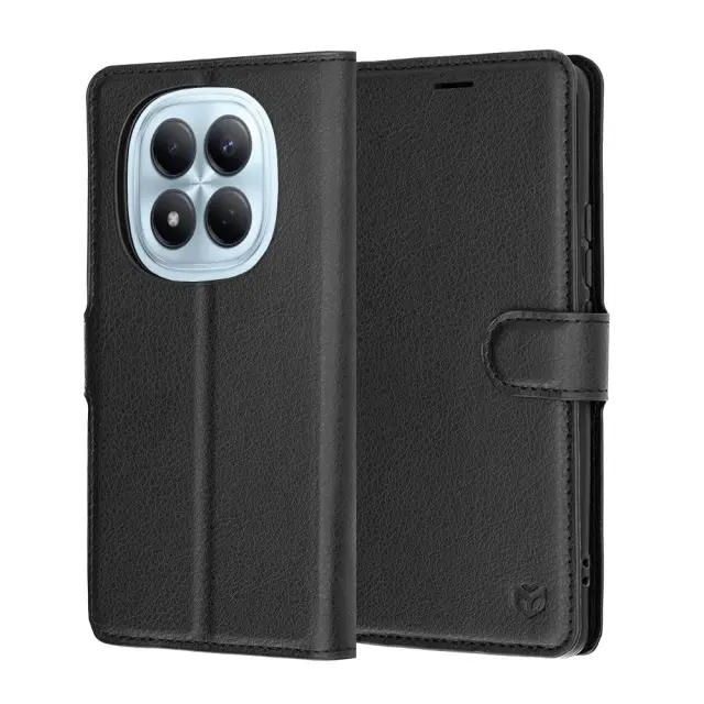 Techsuit® Leather Folio για Redmi Note 15 Pro 4G -Black