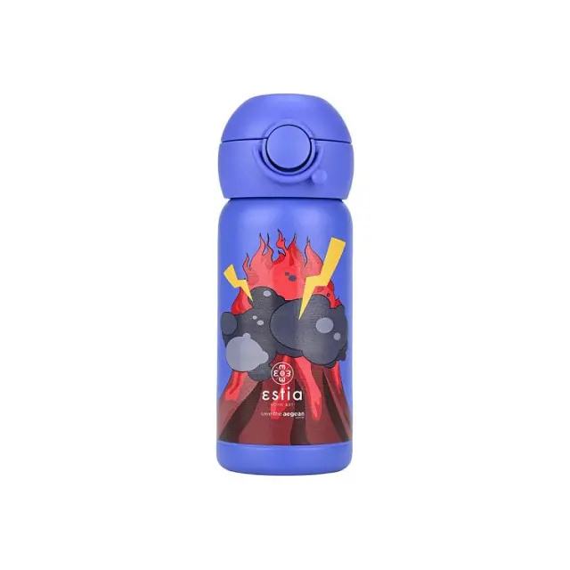 Παιδικό Παγούρι Estia για Αγόρια Lava Splash 350ml ΜΠΛΕ - One Size