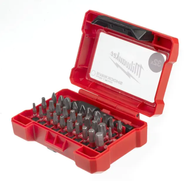 Μύτες Και Αντάπτορας MILWAUKEE SHOCKWAVE IMPACT DUTY Σετ 32Τμχ 4932464240 2