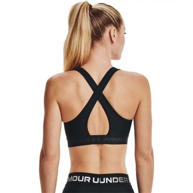 Under Armour Women's Crossback Mid Bra Μαύρο 1361034-001 (Under Armour) 2