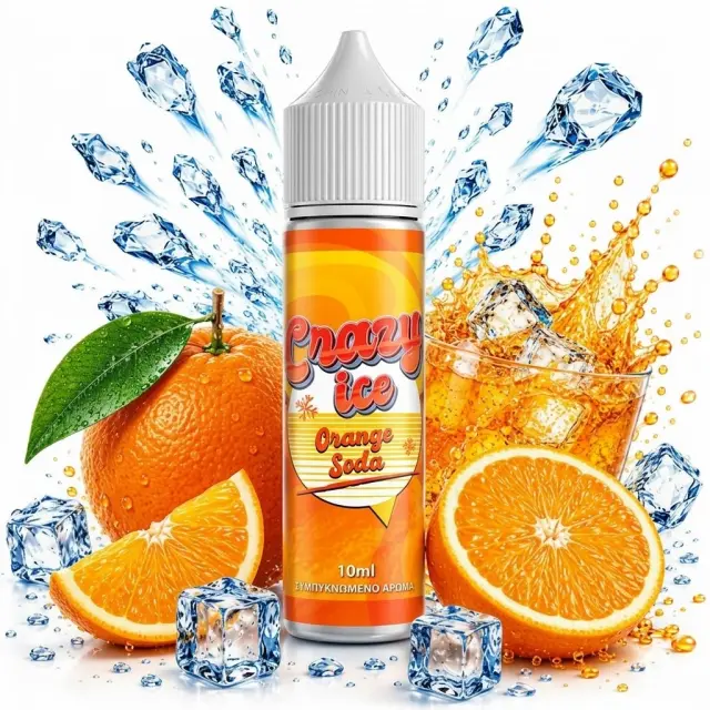 Steam City Crazy Ice Orange Soda Flavour Shot 20ml/60ml