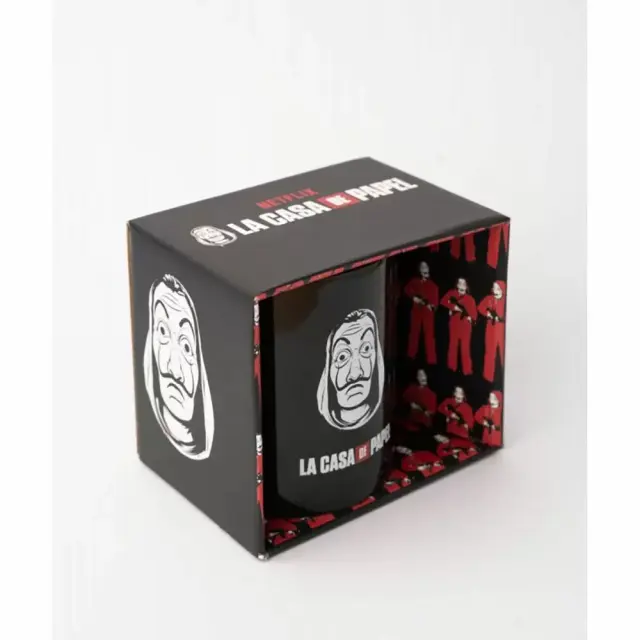 Κούπα 330ml LA CASA DE PAPEL Μαύρη Μάσκα