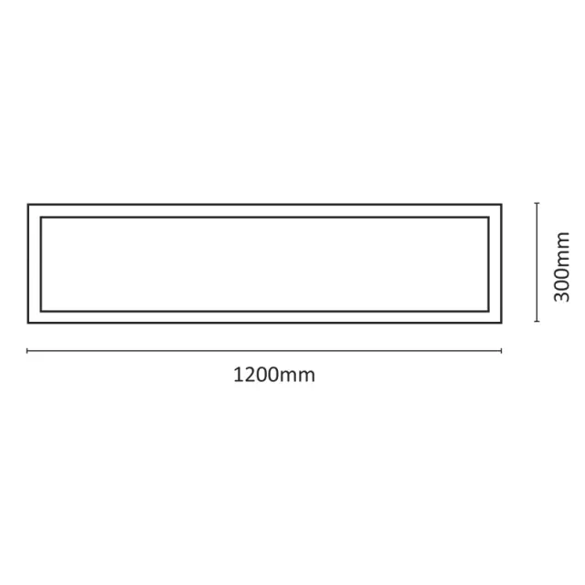 InLight LED Panel 48watt Παραλληλόγραμμο 4000Κ Φυσικό Λευκό D:120cmX30cm (2.50.01.2) 2