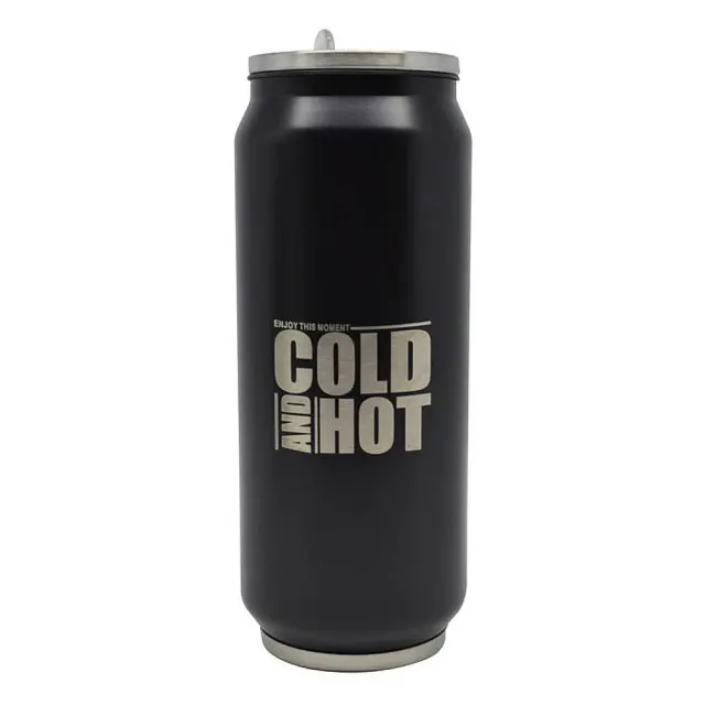 Ποτήρι Θερμός 'Cold and Hot' Μαύρο Inox 500ml ANKOR