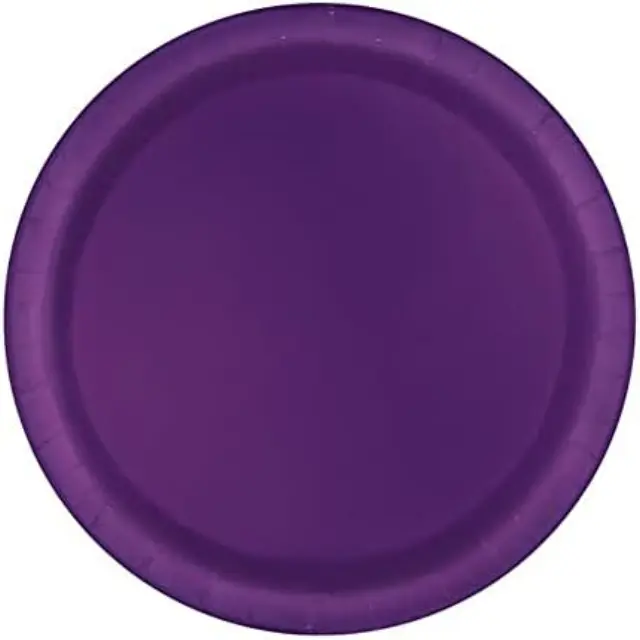 Πιάτα Γλυκού Μωβ 18εκ / 8 τεμ - Deep Purple
