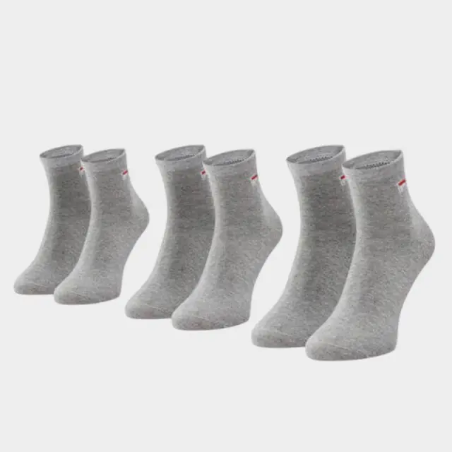 Σετ Καλτσες Fila HeatherQuarter Plain Nos F9303-400 Γκρι - 39-42 2