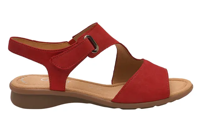 Gabor Πέδιλα Γυναικείο δέρμα Nubuck Κόκκινο GAB/66063 48-RUBIN 3