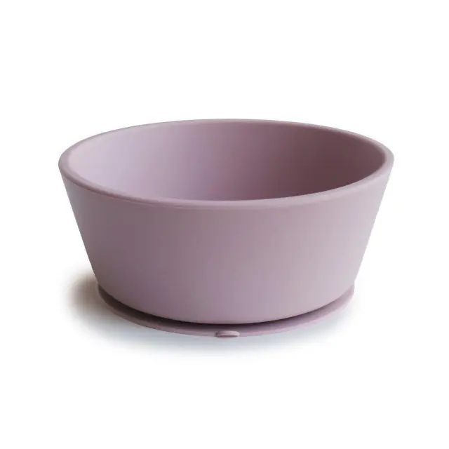 Μπωλ Σιλικόνης με Αντιολισθητική Βάση Soft Lilac - Mushie