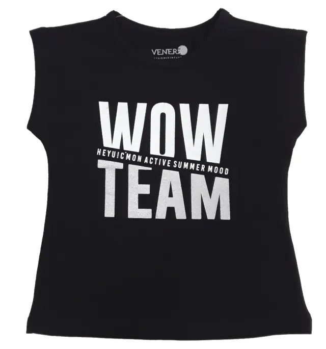 T-shirt Καλοκαρινό Wow Team Venere Black 8010685 - 3 Υ