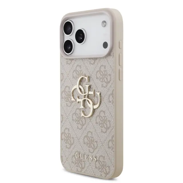 Guess PU 4G Metal Logo Case for iPhone 18 Pro Max Pink 2