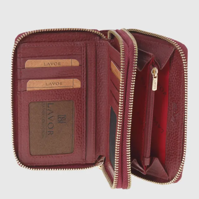 Πορτοφόλι Δερμάτινο Lavor 1-6193 CHERRY Μπορντό - ONESIZE 2