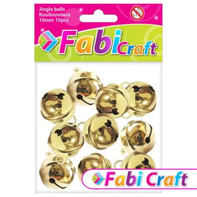 Κουδουνάκια Μεταλλικά Fabi 10mm 10τεμ