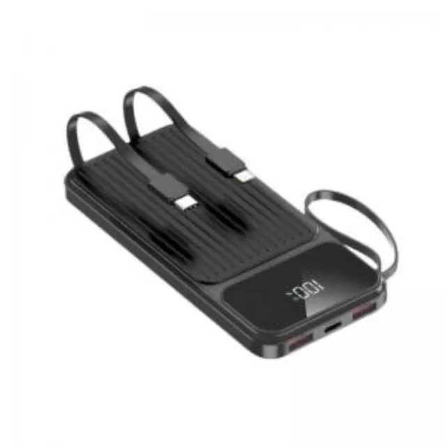 Φορτιστής Ανάγκης Maxlife MXPB-06 22.5W 10000mAh PD με 2 Ενσωματωμένα Καλώδια Μαύρο N67849 3